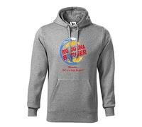 Big Kahuna Burger Inspired Pulp Fiction Unisex Grey Hoodie Size XL