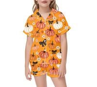 Big Kid Halloween Outfit Baby Girl Blankets Under 10 Men's Funny Shirts Shirts 80S Flashes Funny Beach Summer Christmas Outfit Set Girl (Orange, 8-9 Years)