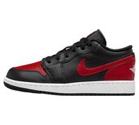 Big Kid's Air Jordan 1 Low, Black/Varsity Red-summit White, 5.5 Big Kid