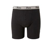 Big King Size Duke London Mens 3 Pack Buttonfly Cotton Trunks Boxer Shorts Briefs (1XL - XL)