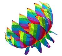 Big Kite, Kite Tail, 28" Lotus Shaped Rotating Weatherproof Big Tail for Outdoor Beginners Camping Trip Garden