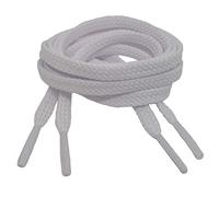 Big Laces Flat White Shoelaces 7mm wide 140cm long