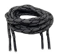 Big Laces Round Bootlaces 3mm wide (Grey Black,180cm)