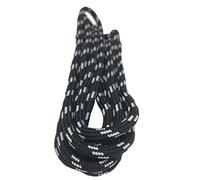 Big Laces Round Bootlaces 4mm wide (Black White Fleck,180cm)