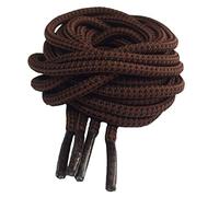 Big Laces Round Bootlaces 4mm wide (Dark Brown Black Pinpoint,210cm)