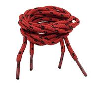 Big Laces Round Bootlaces 4mm wide (Red Black,110cm)
