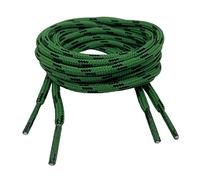 Big Laces Round Shoelaces/Bootlaces 5mm wide (Green Black,100cm)