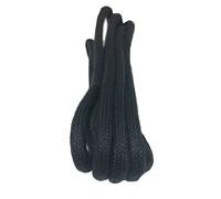Big Laces Round Waxed Cotton Shoelaces 3mm wide (Black,240cm)