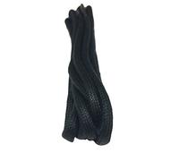 Big Laces Round Waxed Cotton Shoelaces 5mm wide (Black,120cm)