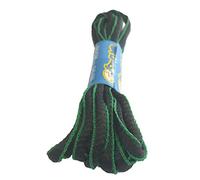 Big Laces Sports Running Laces - Black Kelly Green - 6mm wide - 110cm long