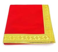 Big Large Plain Velvet Pooja Aasan Cloth/Chowki Aasan Kapda Mat for Puja Table, Puja Home Mandir and Temple (0.5 Meter)- INDIANSTORE4EVERYONE