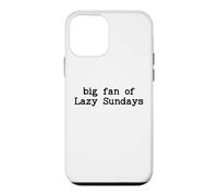 Big Lazy Fan of Sundays Funny Sunday Football Funday Weekend Case for iPhone 12 mini