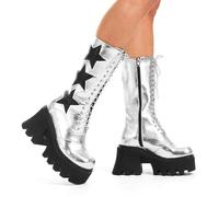 'Big League' Chunky Platform Calf Boots Lamoda Multi 3