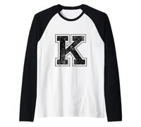 Big Letter K Raglan Baseball Tee