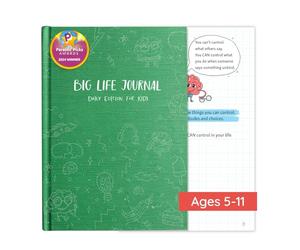Big Life Journal - Daily Journal for Kids - A Growth Mindset Workbook for Children - Interactive Journal and Goal Planner for Kids - Daily Guided Journal for Children (Green)