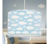 Big Little Bedrooms Baby Blue Clouds Lampshade - 25cm Dia x 19cm High - Ceiling