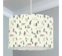 Big Little Bedrooms Bear and Fir Tree Lampshade - Lamp Base - 30cm