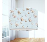 Big Little Bedrooms Bedtime for Bunny and Bear Lampshade, Blue - 35cm Dia x 21cm High - Ceiling
