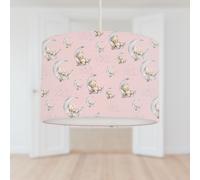 Big Little Bedrooms Bedtime for Bunny and Bear Lampshade, Pink - 35cm Dia x 21cm High - Lamp Base