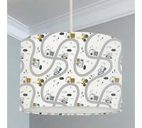 Big Little Bedrooms Construction Vehicles Road Map Lampshade - Ceiling - 35cm