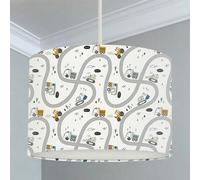 Big Little Bedrooms Construction Vehicles Road Map Lampshade - Lamp Base - 35cm