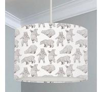 Big Little Bedrooms Dancing Bears Lampshade - 40cm Dia x 25cm High - Lamp Base