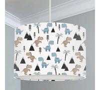 Big Little Bedrooms Dinosaur and Mountains Lampshade - 30cm Dia x 21cm High - Lamp Base