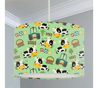 Big Little Bedrooms Farmyard Lampshade Green - 40cm Dia x 25cm High - Ceiling