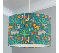 Big Little Bedrooms Jungle Animals Lampshade - 25cm Dia x 19cm High - Lamp Base