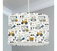Big Little Bedrooms Let's Go Construction Vehicles Lampshade - Lamp Base - 30cm