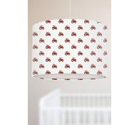 Big Little Bedrooms Men's Red Tractor Lampshade | Size: 30 cm diameter x 21 cm high Big Little Bedrooms Red 30 cm diameter x 21 cm high