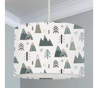 Big Little Bedrooms Mountains and Fir Trees Lampshade - 40cm Dia x 25cm High - Ceiling