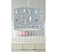 Big Little Bedrooms Owls Lampshade in Green | Size: 35 cm diameter x 21 cm high Big Little Bedrooms Green 35 cm diameter x 21 cm high