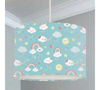 Big Little Bedrooms Rain Clouds and Rainbows Lampshade - 35cm Dia x 21cm High - Ceiling