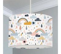 Big Little Bedrooms Rainbows, Clouds and Raindrops Lampshade - 25cm Dia x 19cm High - Ceiling
