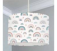 Big Little Bedrooms Rainbows, Hearts and Clouds Lampshade - 25cm Dia x 19cm High - Ceiling