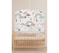 Big Little Bedrooms Rainy Skies & Rainbows Lamphade | Size: 30 cm diameter x 21 cm high Big Little Bedrooms Multicolor 30 cm diameter x 21 cm high