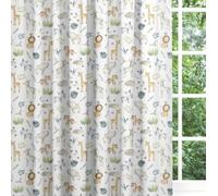 Big Little Bedrooms Safari Baby Animals Blackout Lined Curtains - 260cm to 390cm width - Up to 80cm drop