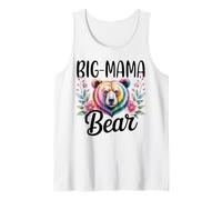 Big-Mama Bear Floral Graphic for Mothers Day Moments Tank Top