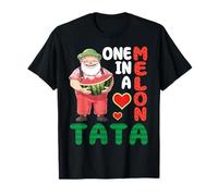 Big Man Eating Watermelon One In A Melon Tata Grandfather T-Shirt