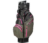 BIG MAX 2026 DRILITE SILENCIO 3 GOLF CART TROLLEY BAG - CHARCOAL / BLACK / FUCHSIA +FREE GIFT - PREORDER EARLY JUNE