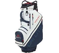 BIG MAX 2026 DRILITE TOUR 2 GOLF CART TROLLEY BAG - RED / WHITE / NAVY