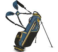 Big Max Heaven Six G Stand Bag 4 Divider, Lightweight Golf Bag with Legs, Standard, Unisex (Navy/Yellow)