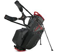 BIG MAX AQUA HYBRID 4 STAND BAG - BLACK / CHARCOAL / RED +FREE GIFT