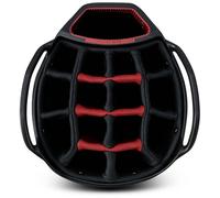 BIG MAX 2024 AQUA TOUR 4 GOLF CART TROLLEY BAG - WHITE / BLACK / MERLOT