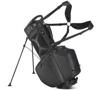 Big Max Dri Lite Hybrid Prime Stand Bag with 14 Way Top and Rain Hood - Black