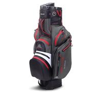 Big Max Golf Dri-Lite Silencio 2 Cart Trolley Bag - Charcoal/Red, Unisex, 11 Pockets, 14-Way Divider