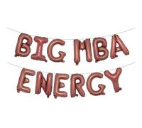 Big MBA Energy Balloon Banner, Congrats Grad, Congratulations on Master of Business Administration Degree, College/Universary Graduation Party Decorations Supplies (BIG MBA ENERGY Chocolate)
