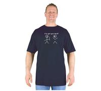 Big Mens Black Best Mate Funny Joke Cotton Oversized T Shirt Large Man for Sizes M L XL 2XL 3XL 4XL 5XL 6XL 7XL 8XL, Size : 5XL