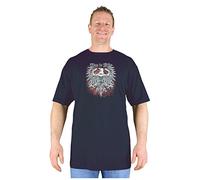 Big Mens Black Ride Like an Eagle T Shirt Cotton Biker Chopper Theme Large Man Oversized Tall for Sizes M L XL 2XL 3XL 4XL 5XL 6XL 7XL 8XL, Size : 6XL